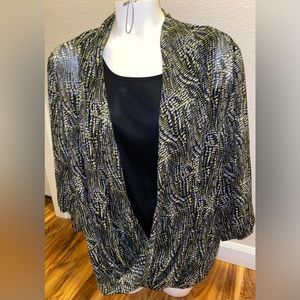 CJ Banks Brand New With Tags Patterned Dress Shirt